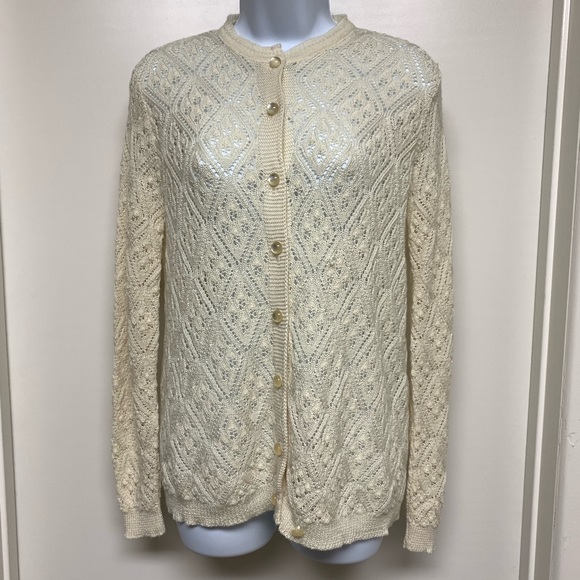 Vintage Sweaters - Vintage 60’s British Vogue Cardigan Sweater